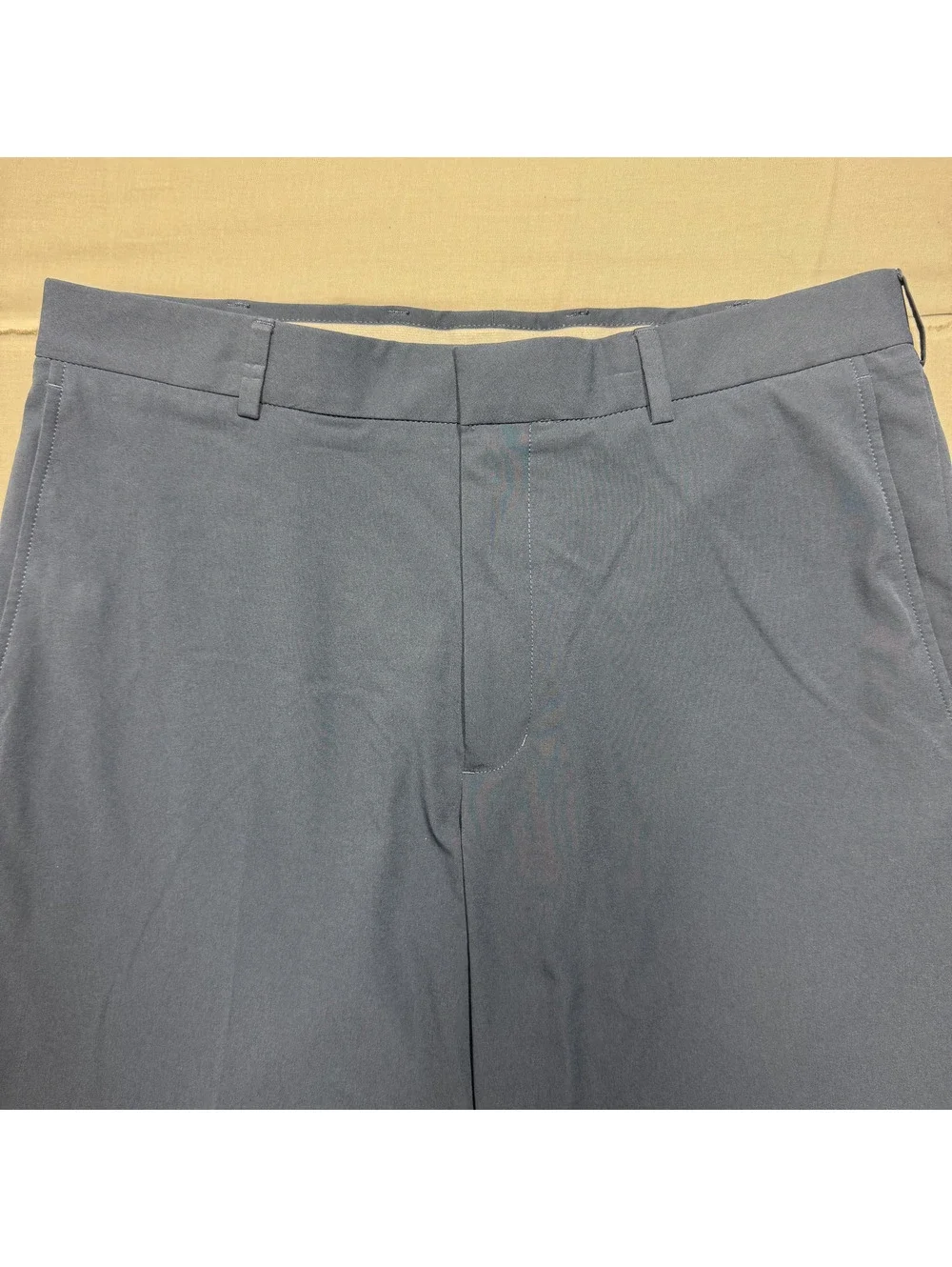 Walter Hagen Mens Golf Shorts Polyester Solid Size 34 Blue Athletic Activewear